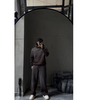 OVERSİZE SPREY DESEN DETAYLI EŞOFMAN TAKIM