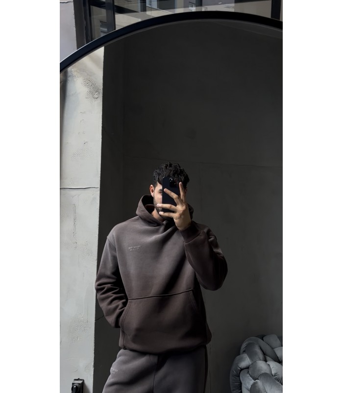 OVERSİZE SPREY DESEN DETAYLI EŞOFMAN TAKIM