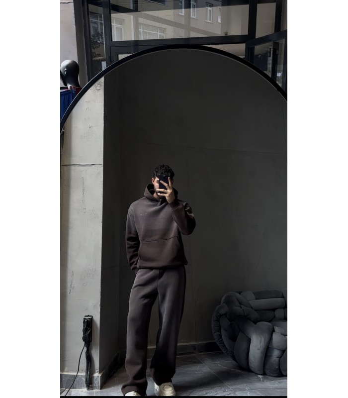 OVERSİZE SPREY DESEN DETAYLI EŞOFMAN TAKIM