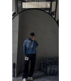 OVERSİZE SPREY DETAYLI SWEATSHİRT