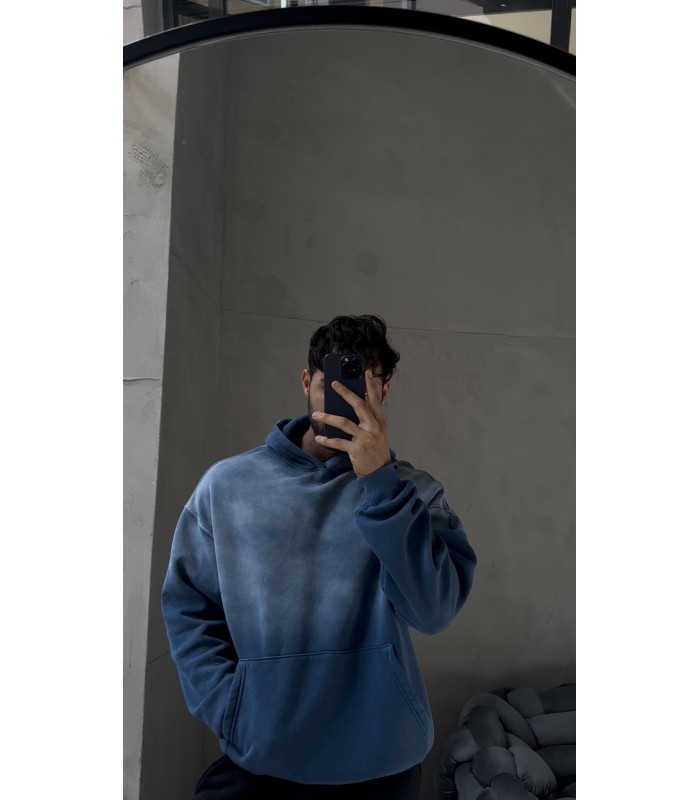 OVERSİZE SPREY DETAYLI SWEATSHİRT