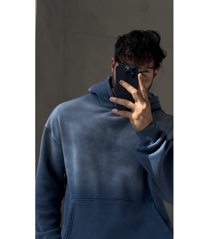 OVERSİZE SPREY DETAYLI SWEATSHİRT