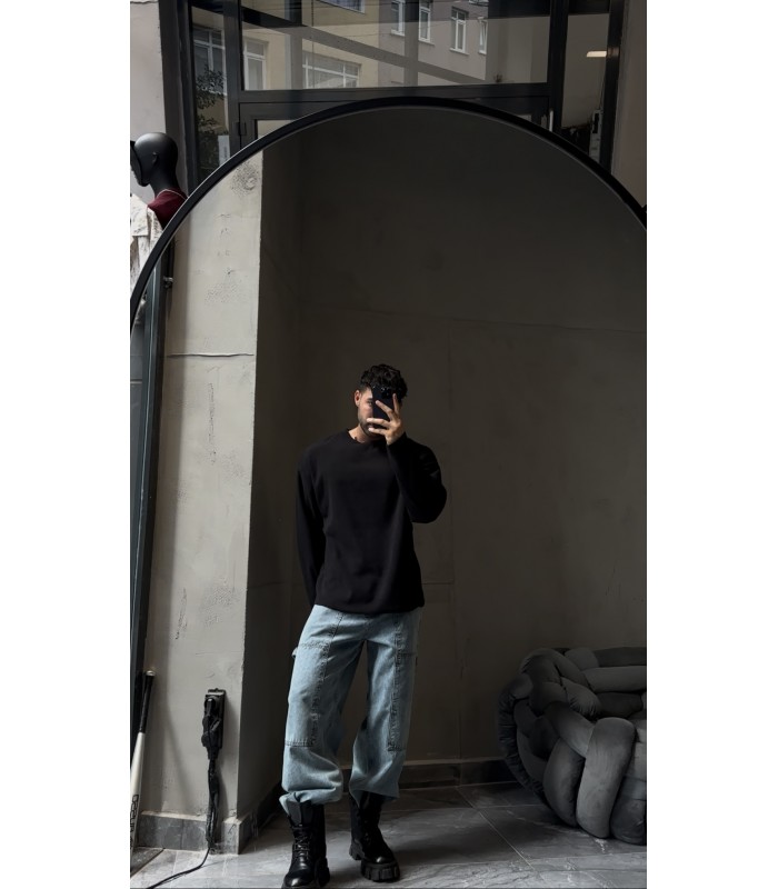 OVERRSİZE UZUN KOL SWEATSHİRT