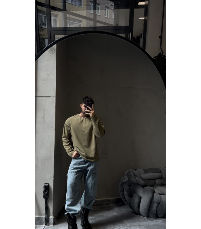 OVERRSİZE UZUN KOL SWEATSHİRT