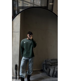 OVERSİZE SPREY DETAYLI SWEATSHİRT