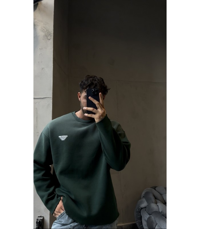 OVERSİZE SPREY DETAYLI SWEATSHİRT