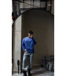 OVERSİZE SPREY DETAYLI SWEATSHİRT