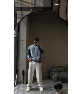 YENİ SEZON ÖZEL DETAYLI YIKAMA KUMAŞ SWEATSHİRT