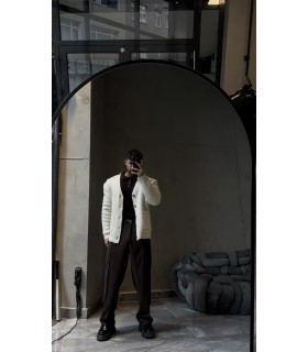 OVERSİZE ÖZEL DÜĞME DETAYLI HIRKA