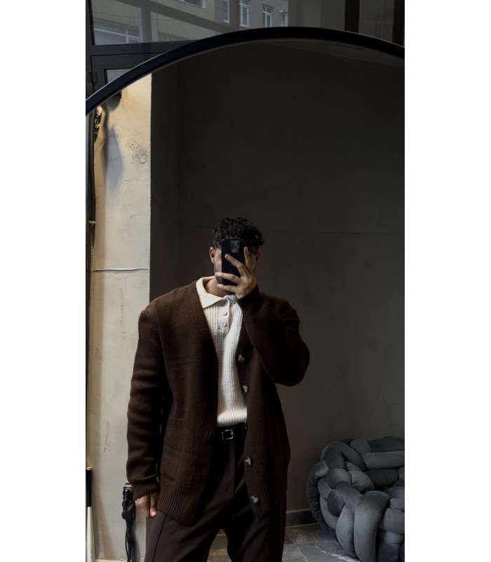 OVERSİZE ÖZEL DÜĞME DETAYLI HIRKA