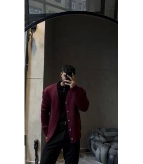 OVERSİZE ÖZEL DÜĞME DETAYLI HIRKA