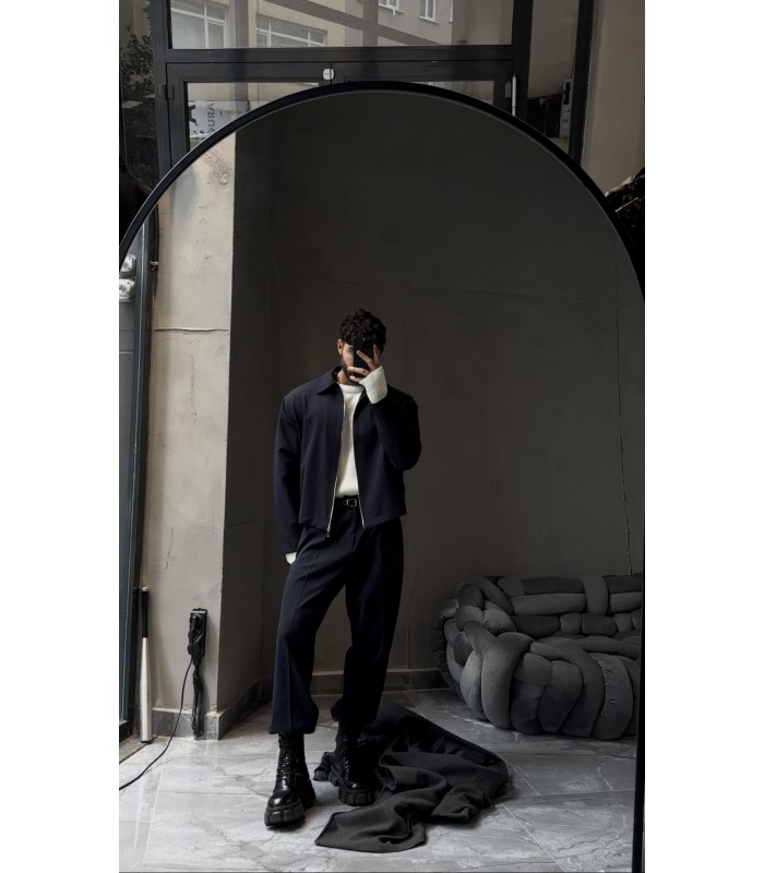 YENİ SEZON ÖN FERMUAR DETAYLI ÖZEL KUMAŞ TAKIM