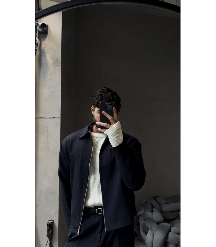 YENİ SEZON ÖN FERMUAR DETAYLI ÖZEL KUMAŞ TAKIM