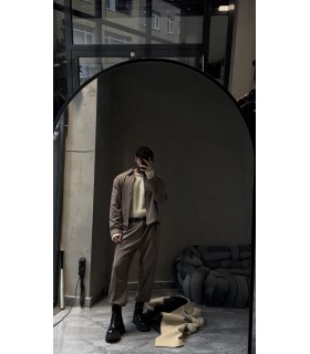 YENİ SEZON ÖN FERMUAR DETAYLI ÖZEL KUMAŞ TAKIM