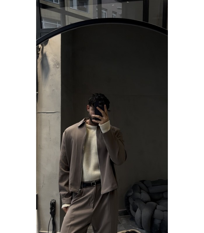 YENİ SEZON ÖN FERMUAR DETAYLI ÖZEL KUMAŞ TAKIM