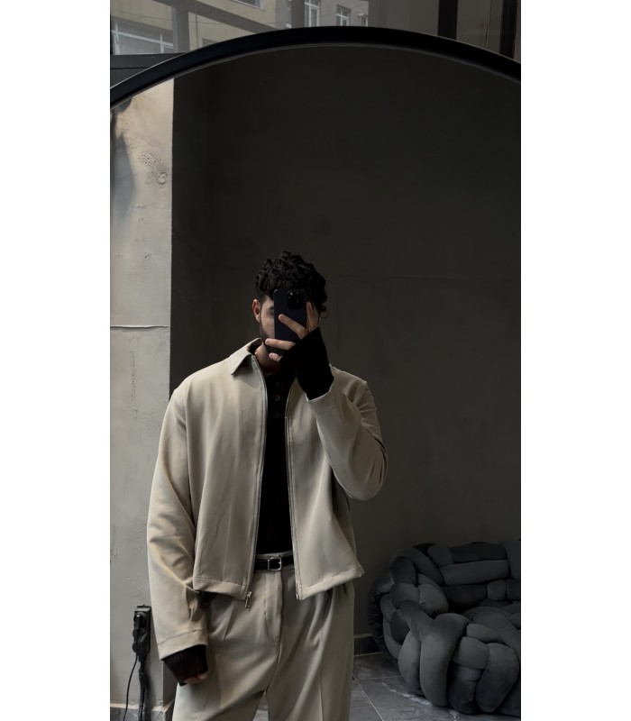 YENİ SEZON ÖN FERMUAR DETAYLI ÖZEL KUMAŞ TAKIM