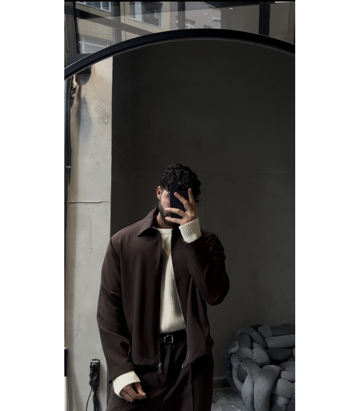 YENİ SEZON ÖN FERMUAR DETAYLI ÖZEL KUMAŞ TAKIM