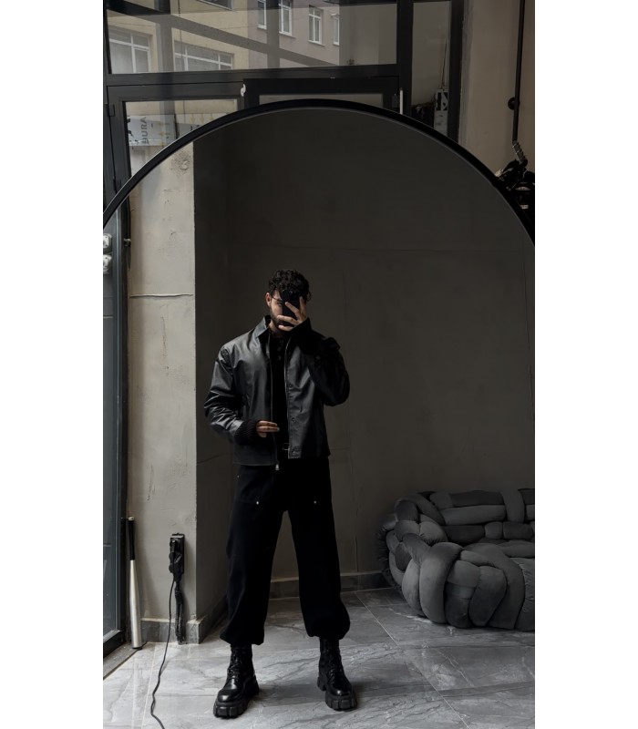 OVERSİZE YENİ SEZON DERİ CEKET