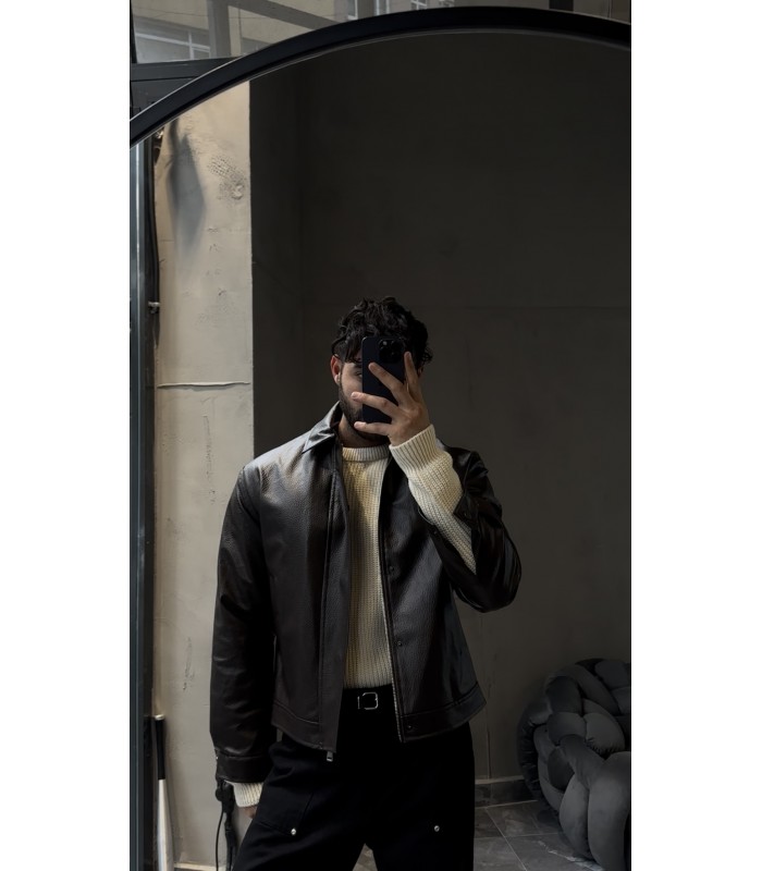 OVERSİZE YENİ SEZON DERİ CEKET