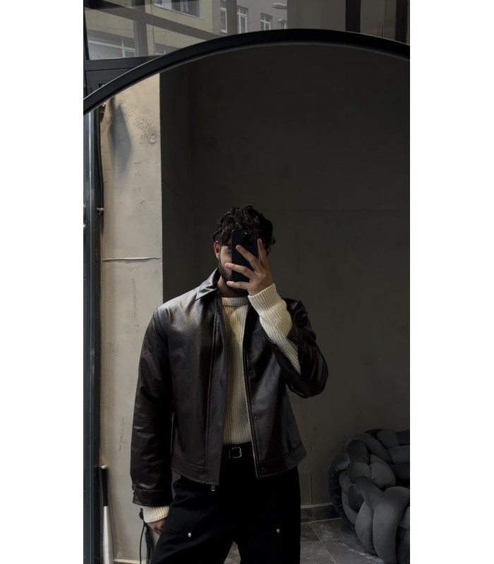 OVERSİZE YENİ SEZON DERİ CEKET