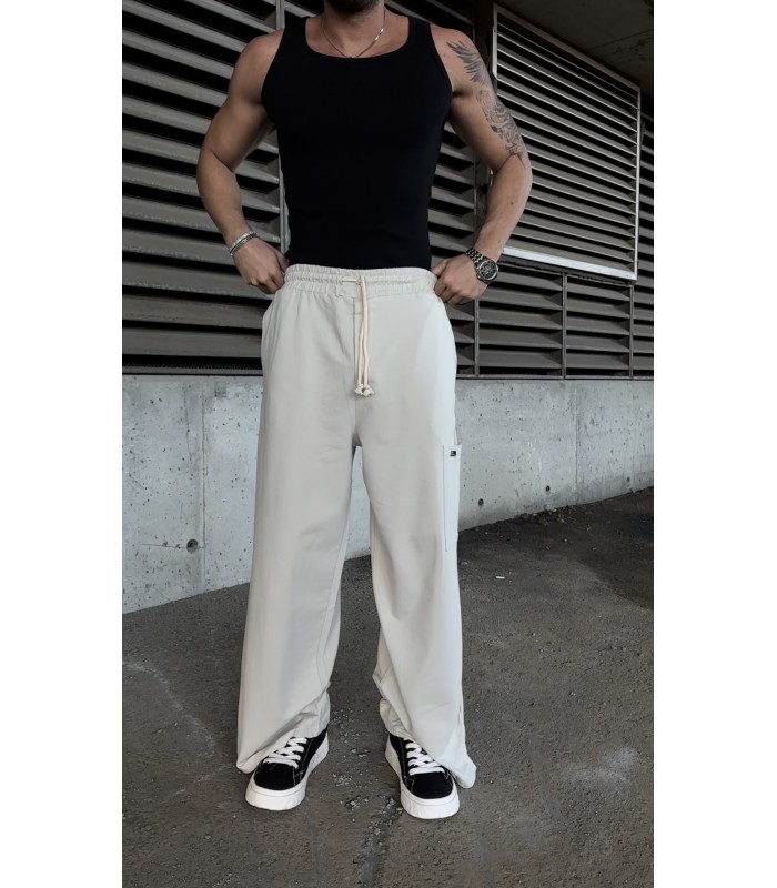 BAGGY PACA YIRTMAÇ DETAYLI EŞOFMAN