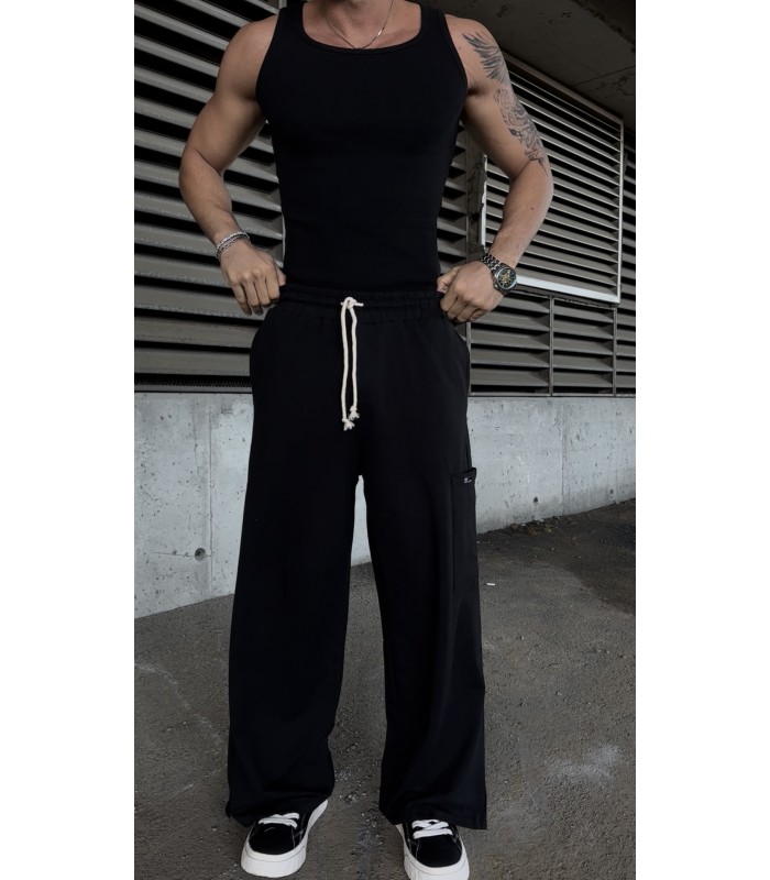 BAGGY PACA YIRTMAÇ DETAYLI EŞOFMAN