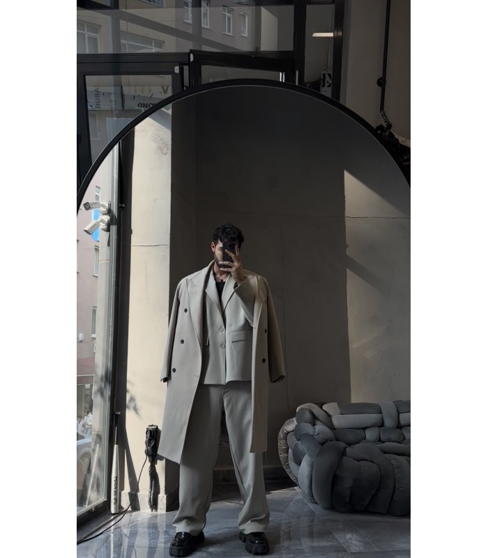 YENİ SEZON ÖZEL KESİM ÖN ÇİFT DETAYLI OVERSİZE TAKIM