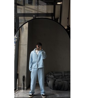 OVERSİZE ÖN ÇİZGİ DETAYLI EŞOFMAN TAKIM