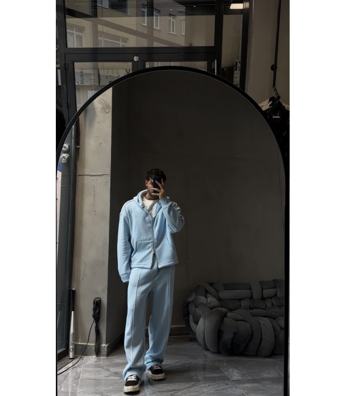 OVERSİZE ÖN ÇİZGİ DETAYLI EŞOFMAN TAKIM