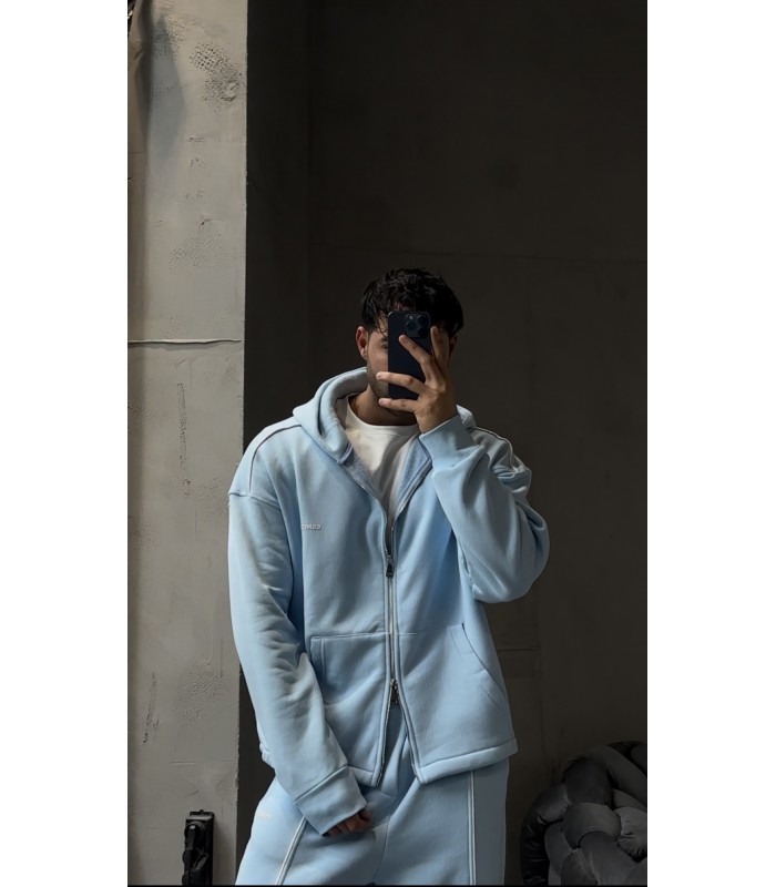 OVERSİZE ÖN ÇİZGİ DETAYLI EŞOFMAN TAKIM