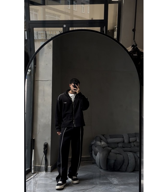 OVERSİZE ÖN ÇİZGİ DETAYLI EŞOFMAN TAKIM