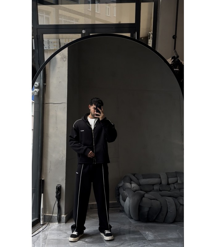 OVERSİZE ÖN ÇİZGİ DETAYLI EŞOFMAN TAKIM