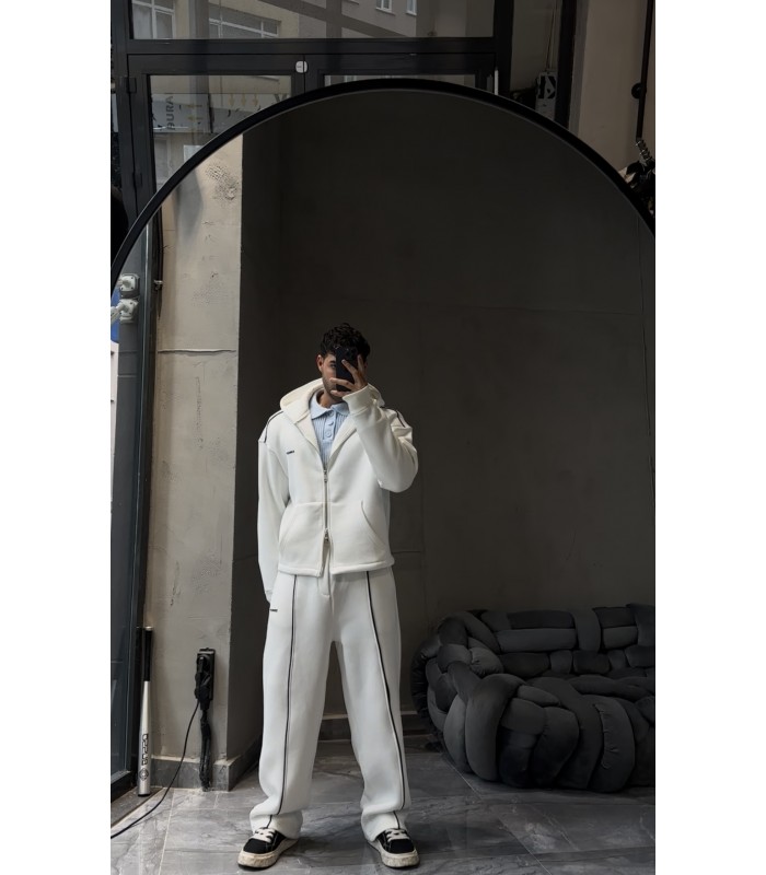 OVERSİZE ÖN ÇİZGİ DETAYLI EŞOFMAN TAKIM