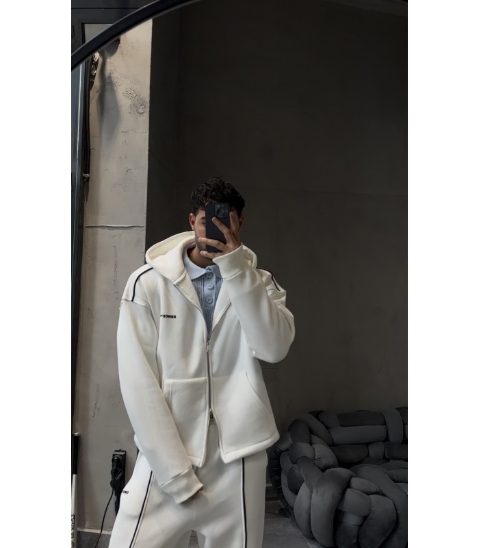 OVERSİZE ÖN ÇİZGİ DETAYLI EŞOFMAN TAKIM