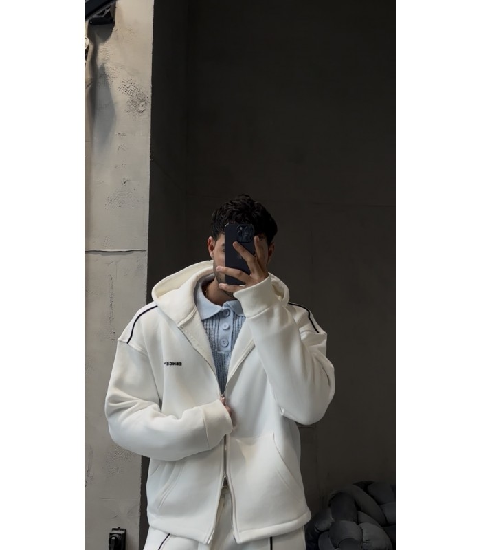 OVERSİZE ÖN ÇİZGİ DETAYLI EŞOFMAN TAKIM