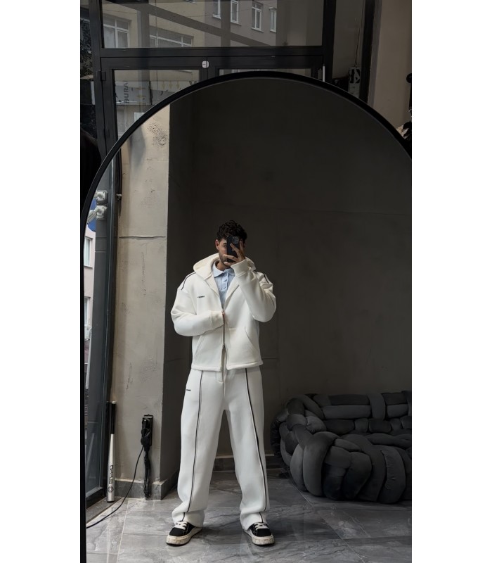 OVERSİZE ÖN ÇİZGİ DETAYLI EŞOFMAN TAKIM