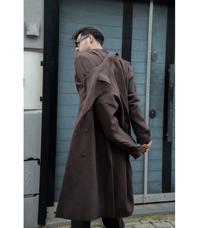 OVERSİZE YENİ SEZON KEMER DETAYLI KABAN