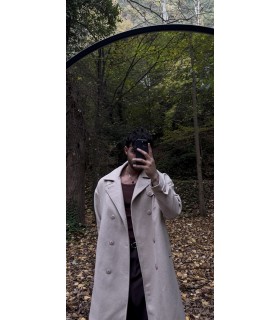 KEMER DETAYLI OVERSİZE KABAN