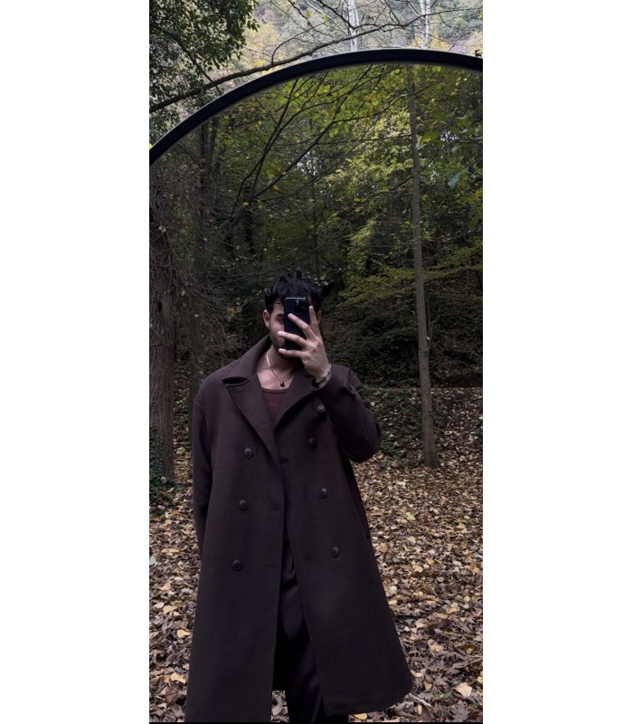 KEMER DETAYLI OVERSİZE KABAN