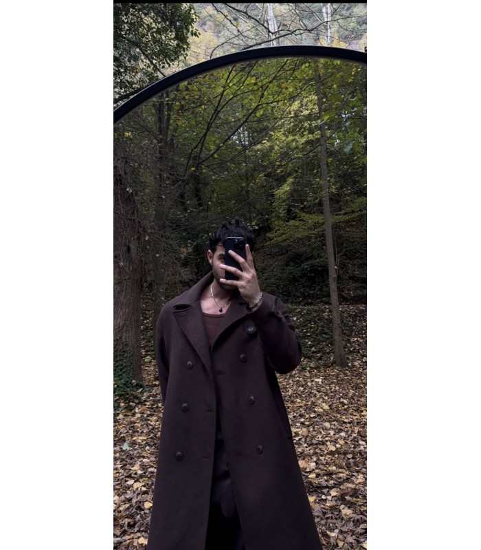 KEMER DETAYLI OVERSİZE KABAN