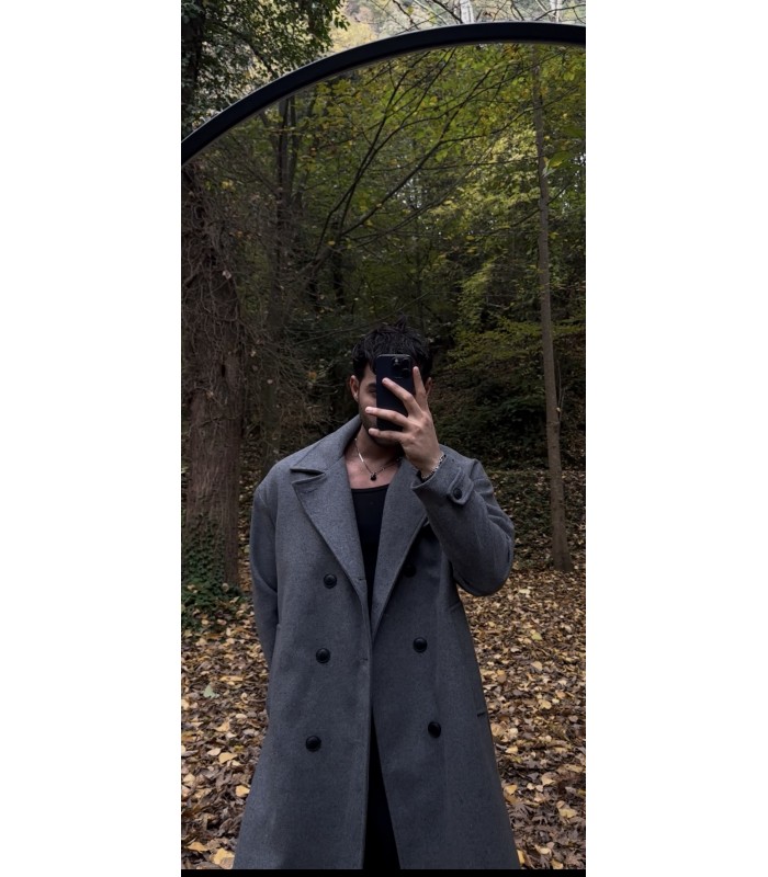 KEMER DETAYLI OVERSİZE KABAN