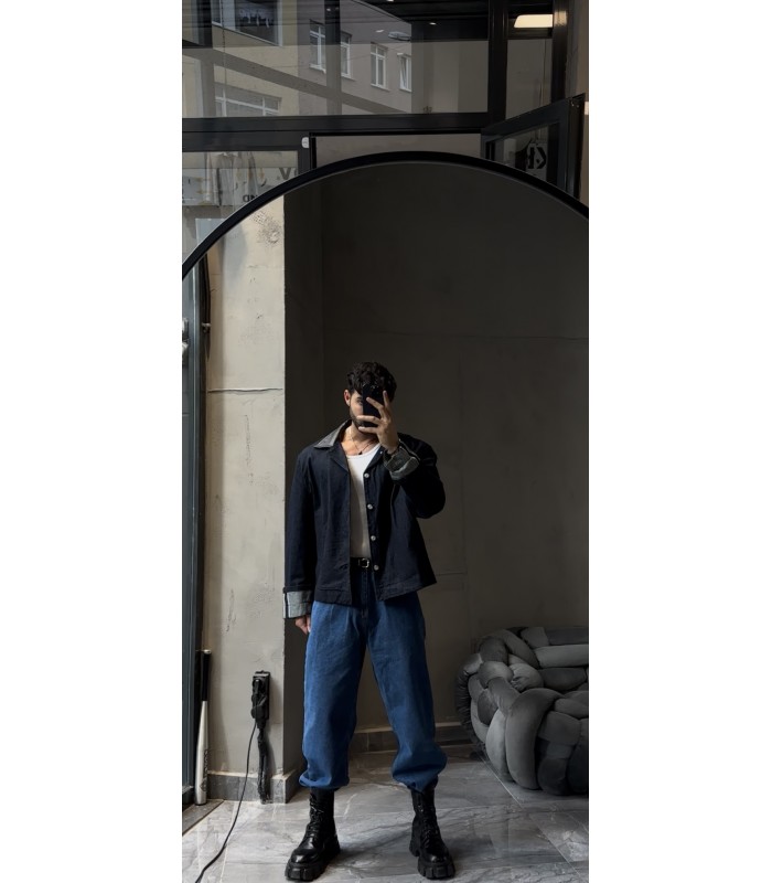 KOL DETAYLI OVERSİZE GÖMLEK