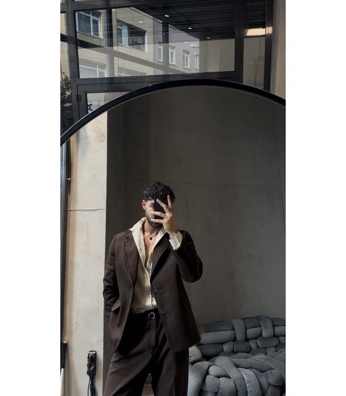 OVERSİZE ÖZEL KESİM KISA KAŞE KABAN