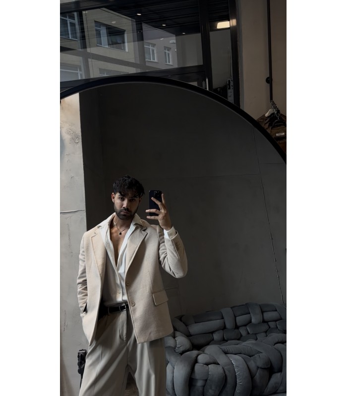 OVERSİZE ÖZEL KESİM KISA KAŞE KABAN