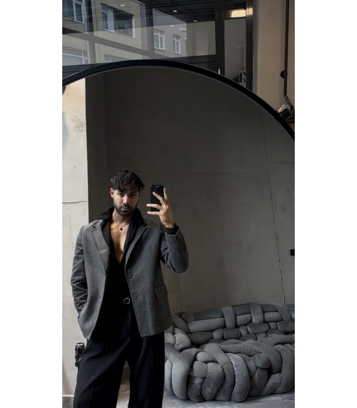 OVERSİZE ÖZEL KESİM KISA KAŞE KABAN