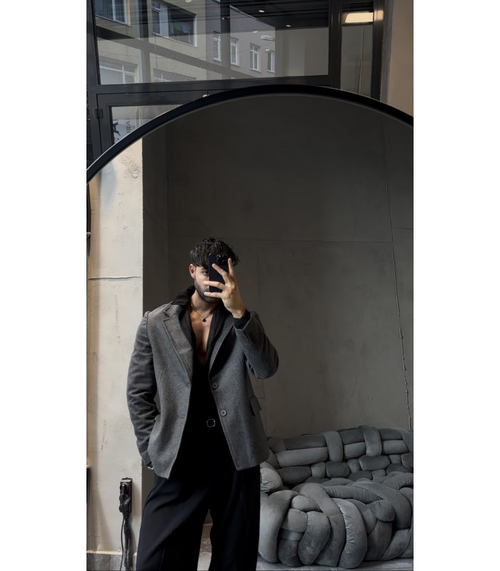 OVERSİZE ÖZEL KESİM KISA KAŞE KABAN