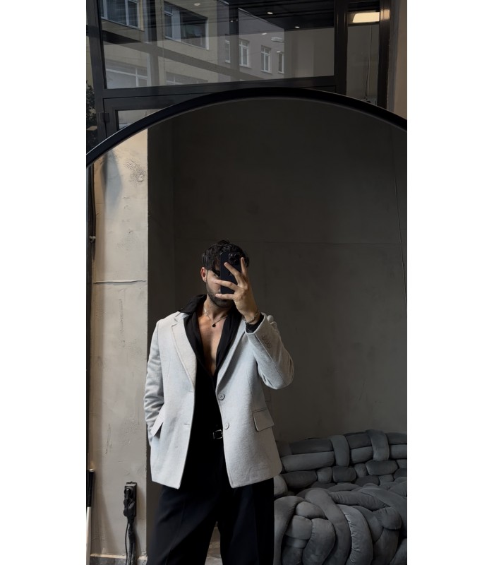 OVERSİZE ÖZEL KESİM KISA KAŞE KABAN