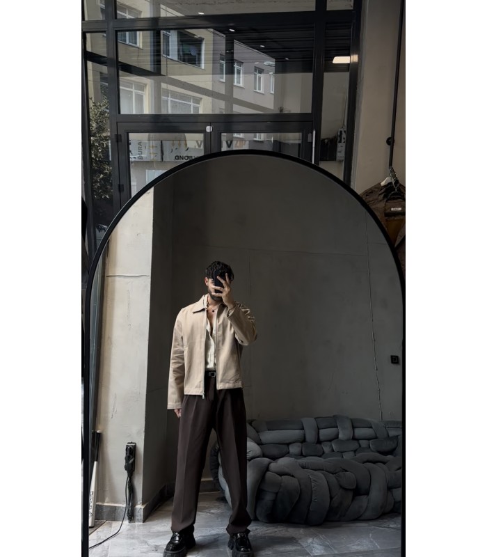 OVERSİZE FERMUAR DETAYLI CEKET