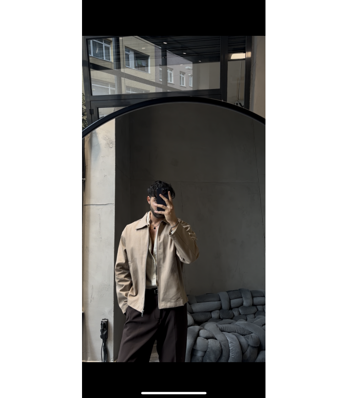 OVERSİZE FERMUAR DETAYLI CEKET