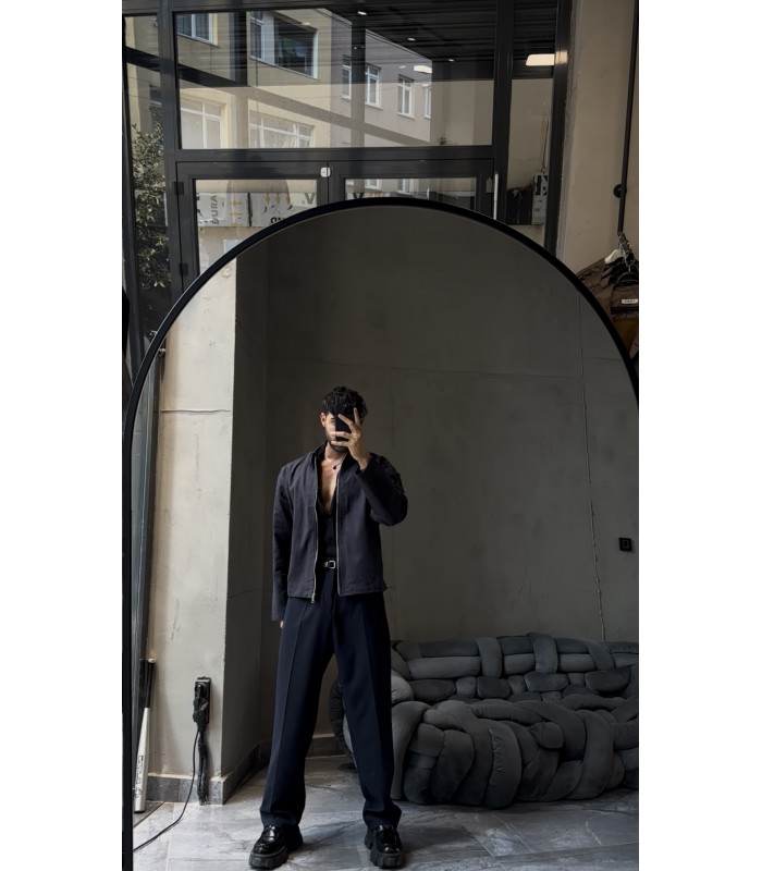 OVERSİZE FERMUAR DETAYLI CEKET